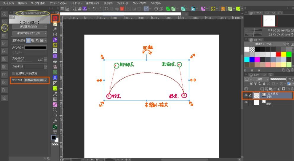 ベジェ曲線解説⑧